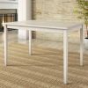 Farmhouse 32 x 48 inch Dining Table in Antique White Wood Finish