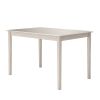 Farmhouse 32 x 48 inch Dining Table in Antique White Wood Finish