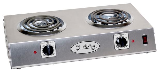 Professional Double Burner Range - Stainless