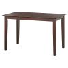 47 x 29 inch Rectangular Dining Table in Espresso Brown Wood Finish