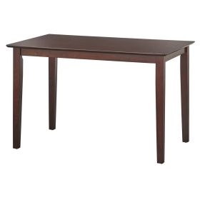 47 x 29 inch Rectangular Dining Table in Espresso Brown Wood Finish