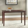 47 x 29 inch Rectangular Dining Table in Espresso Brown Wood Finish
