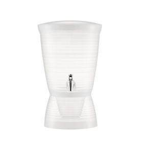 Beverage Dispenser, 2.64 Gallon Drink Dispenser for Parties, Plastic Juice Dispensers with Spigot Ice Chamber