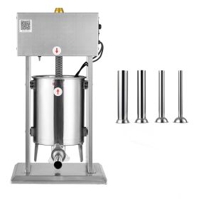 Electric Sausage Stuffer, 22 LBS / 10 L Vertical Meat Stuffer, Stepless Speed Control and Foot Pedal