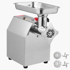 Commercial Electric Meat Grinder, 7 lbs/min Capacity, #12 Industrial Meat Mincer with 2 Stainless Steel Blades, 2 Grinding Plates