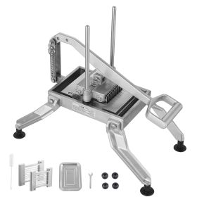 Commercial Vegetable Slicer, 3/8" and 3/16" Tomato Slicer, Stainless Steel and Aluminum Alloy Vegetable Cutter Slicer