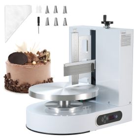 Cake Decorating Machine, Cake Cream Spreading Coating Smearing Machine, Low Noise Cake Frosting Machine, Turntable with Adjustable Scraper