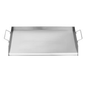 Stainless Steel Griddle, 32x16 inch Universal Flat Top Rectangular Plate, Gas Grill Griddle for BBQ Grill, Teppanyaki
