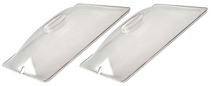 Clear Plastic Lids (size: 1/2 Size (2 lids))