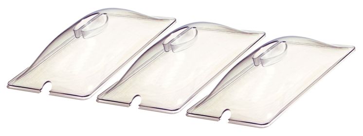 Clear Plastic Lids (size: 1/3 Size (3 lids))