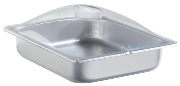 Chafing Pan & Plastic Lid (size: 1/2 Size (4.3 qt.))